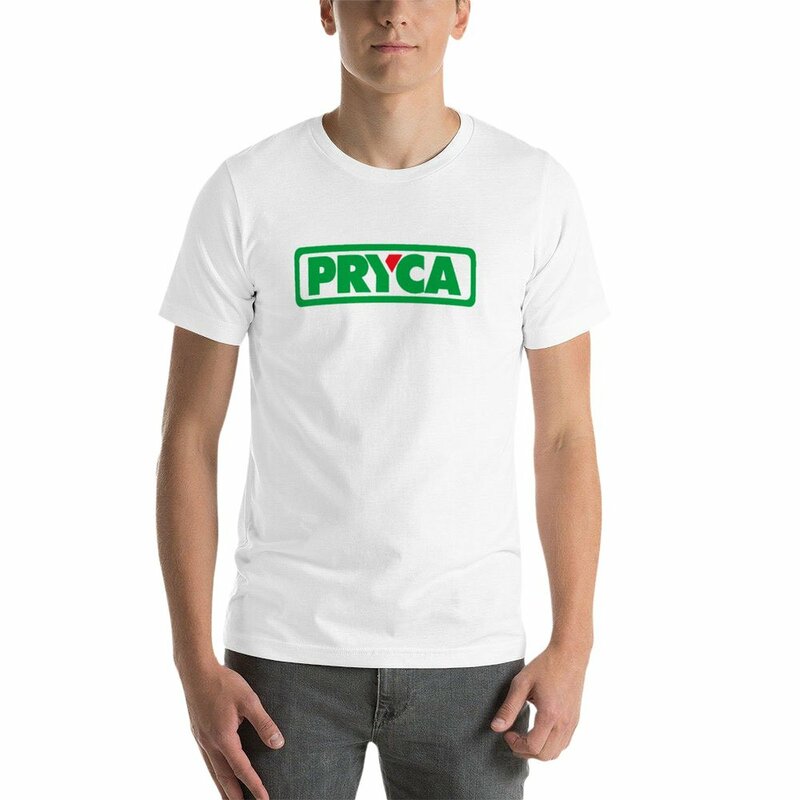 Camiseta Pryca de gran tamaño para hombre, ropa de verano, paquete, novedad