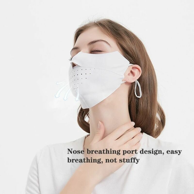 Breathable Cycling Face Mask Soft Uv Sun Protection Thin Face Cover Outdoor Running Cycling Sports Mask Summer