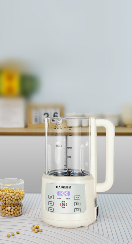 Maszyna do mleka sojowego mini mała, w pełni automatyczna, wielofunkcyjna wyciskarka do gotowania basów, w pełni automatyczna sokowirówka
