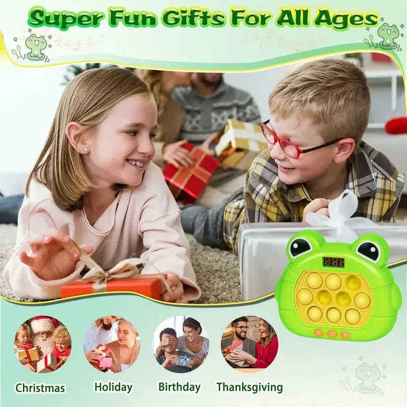 Juguetes sensoriales antiestrés para niños y adultos, juego de empuje rápido, luz Pop mejorada, juegos divertidos, regalos para niños y niñas
