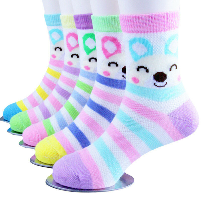 5 Paris/Lot Kinder Socken für Mädchen Jungen Baumwolle Mode Baby Wenig Kaninchen Affe Cartoon Socken Kinder Kleidung Zubehör