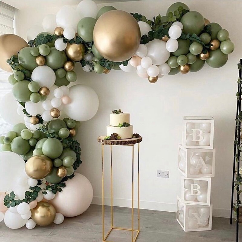 Kit de arco de guirnalda de globos, Decoración de cumpleaños y boda, globos de fiesta para decoración de Baby Shower, accesorios de globos
