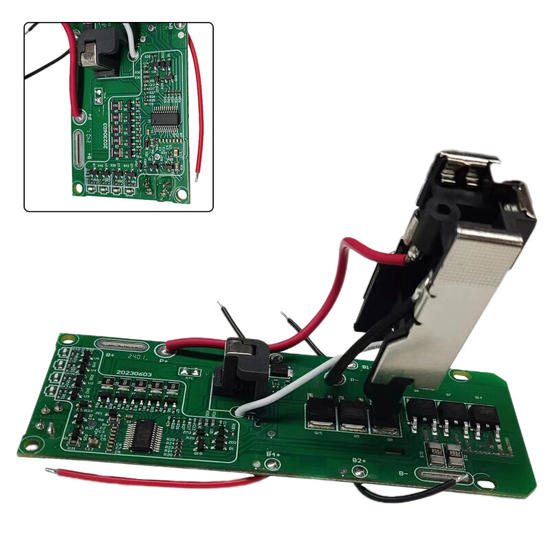 Li-Ion Bateria Carregamento Proteção Circuit Board, PCB Substituição para 18V, P108, RB18L40, Multímetro, Multitool
