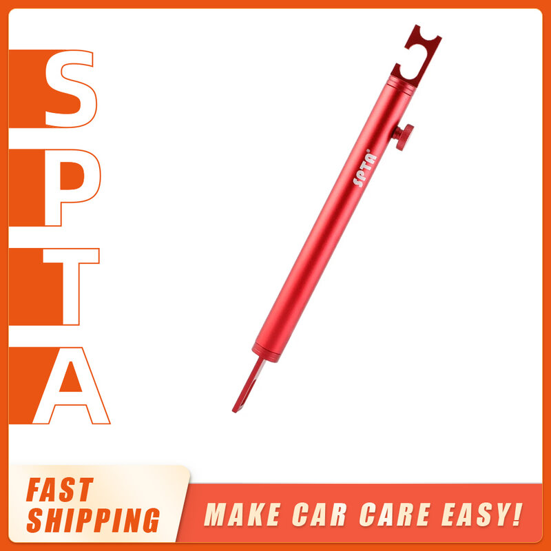 SPTA-Barra de soporte de aluminio retráctil para coche, poste de fijación de puerta de vehículo, barra de soporte ajustable para automóviles