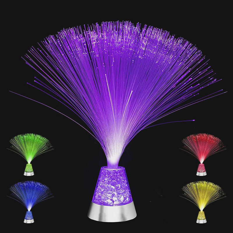 Atmosphere Party Colorful Mini Gift Festival Starry Sky Wedding Led Color Changing Stage Fiber Optic Lamp For Home Decoration