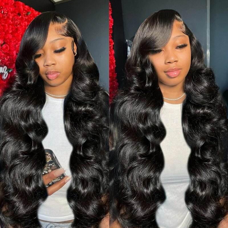 250% 30inch Body Wave Lace Frontal Human Hair Wigs 13x4 13x6 HD Lace Frontal Wig Water Wave Pre plucked Brazilian Wig on Sale