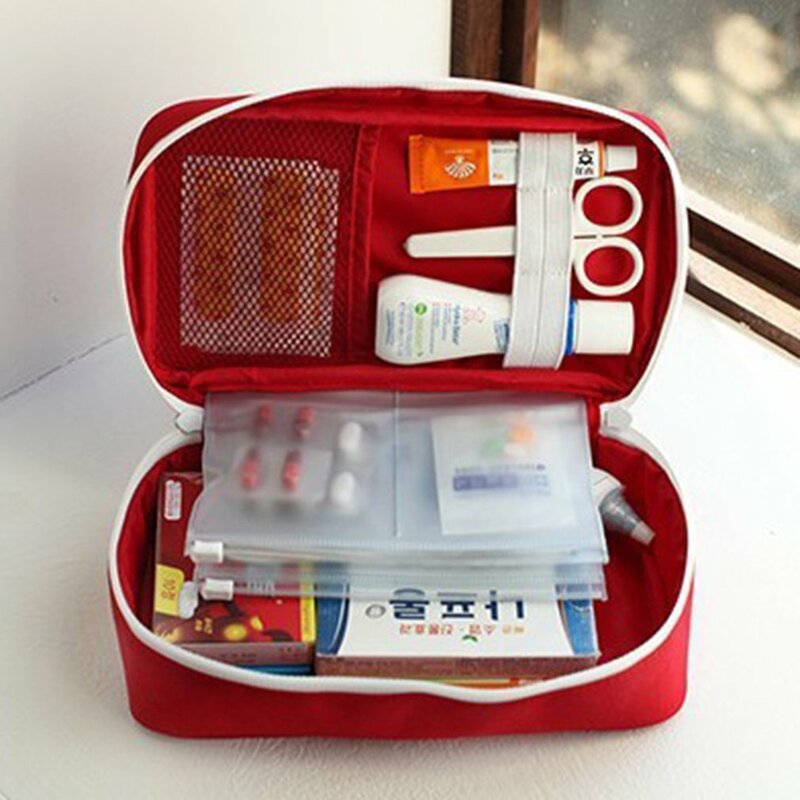 Kit de primeiros socorros portátil para a medicina, Outdoor Camping Bag, Sobrevivência Bolsa, Kits De Emergência, Conjunto De Viagem