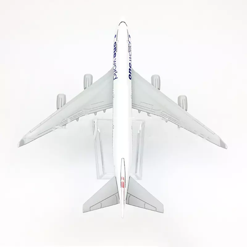 체중계 항공기 B747 영국 원 월드 16cm 합금 비행기 보잉 747 모델 장난감, 어린이 수집용 선물, 1/400
