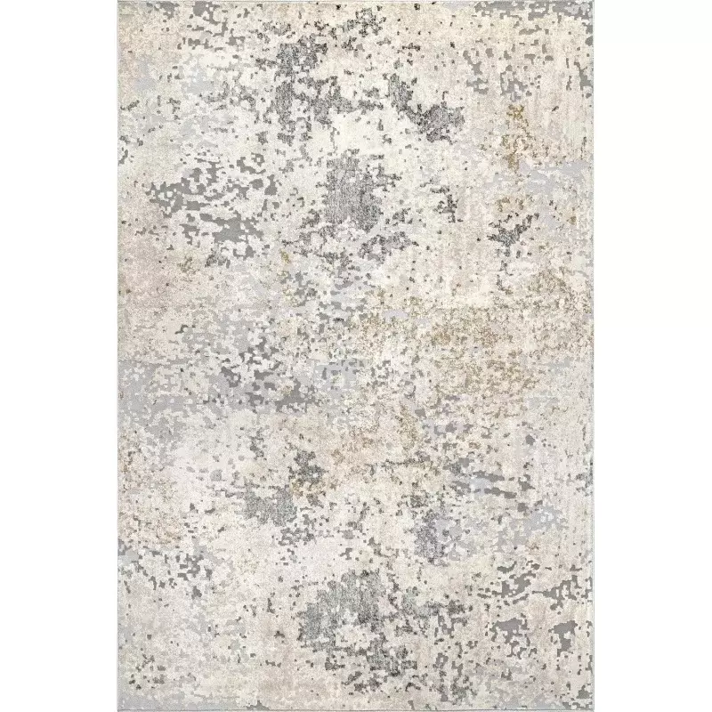 NuLOOM Chastin-alfombra de área abstracta moderna, alfombras de área moderna/contemporánea Beige/gris para sala de estar, dormitorio, comedor, 10x14