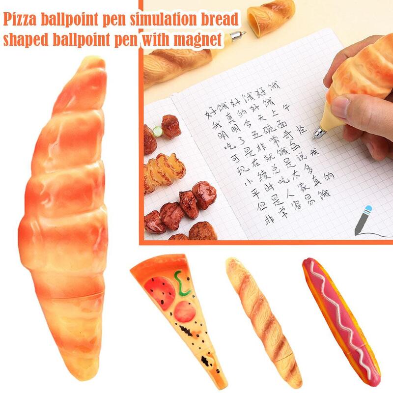 Pizza Kugelschreiber Simulation Brot förmiger Kugelschreiber mit Magnets imulation Brot förmiger Kugelschreiber Magnet für Bolzen m8e8