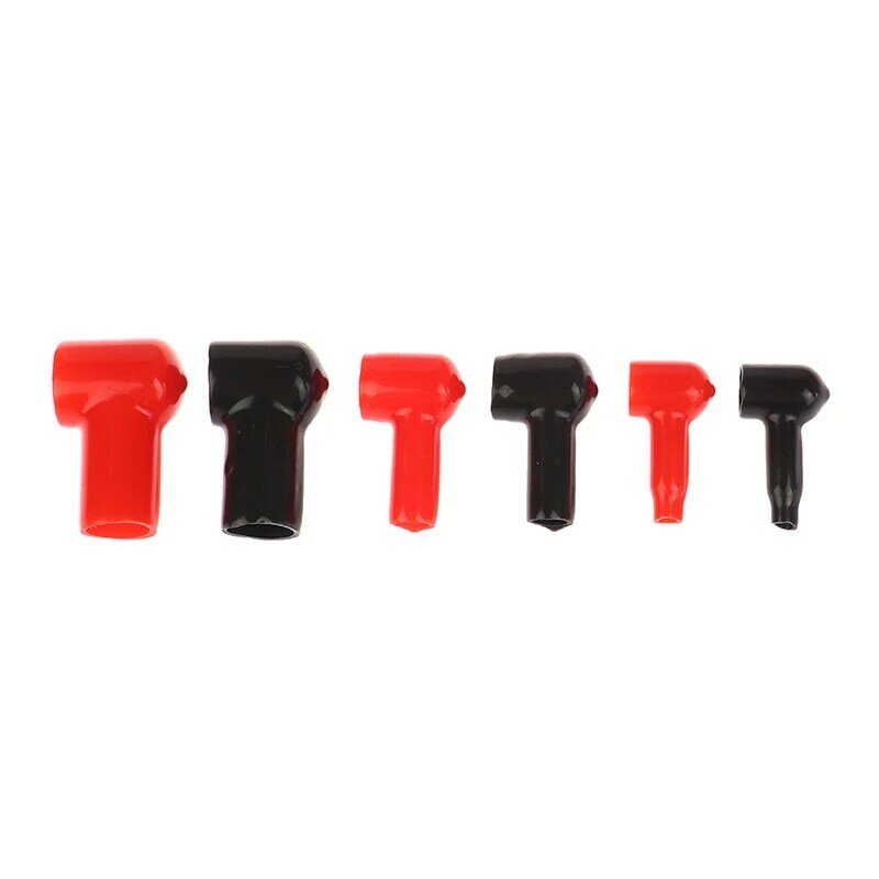 Cubiertas aislantes para terminales de batería, protectores de cables, herramientas de repuesto, color rojo y negro, 2 piezas