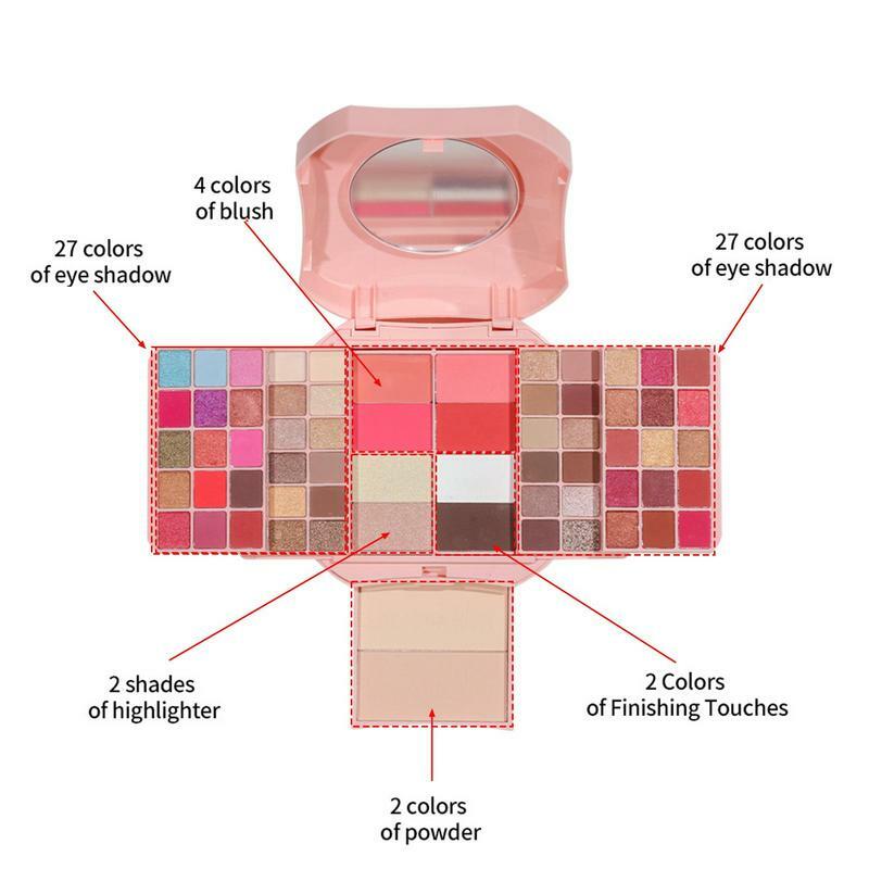 Make-Up Kits Multifunctionele All-In-1 Make-Up Set Reis Multi Kleuren Make-Up Palet Vrouwen Cadeau Kit Inclusief Oogschaduwpoeder