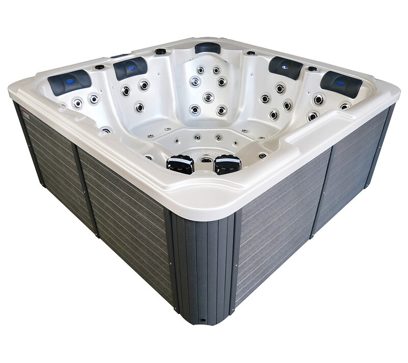 Spa hydroélectrique autoportant en acrylique pour 5 personnes, bain à remous extérieur valide, offre spéciale, nouveau