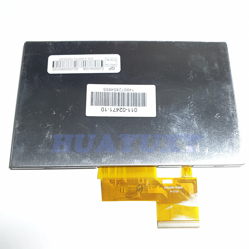 Original 5''inch หน้าจอ LCD ZJ050NA-05B สำหรับ Innolux รถนำทางแท็บเล็ตพีซี GPS ซ่อมหน้าจอ LCD จัดส่งฟรี