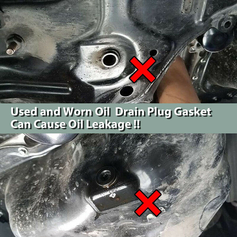 Untuk Lexus Gasket pencuci mobil aksesoris OEM #90430-12031 sumbat oli Drain Pan minyak plastik praktis untuk menggunakan aluminium