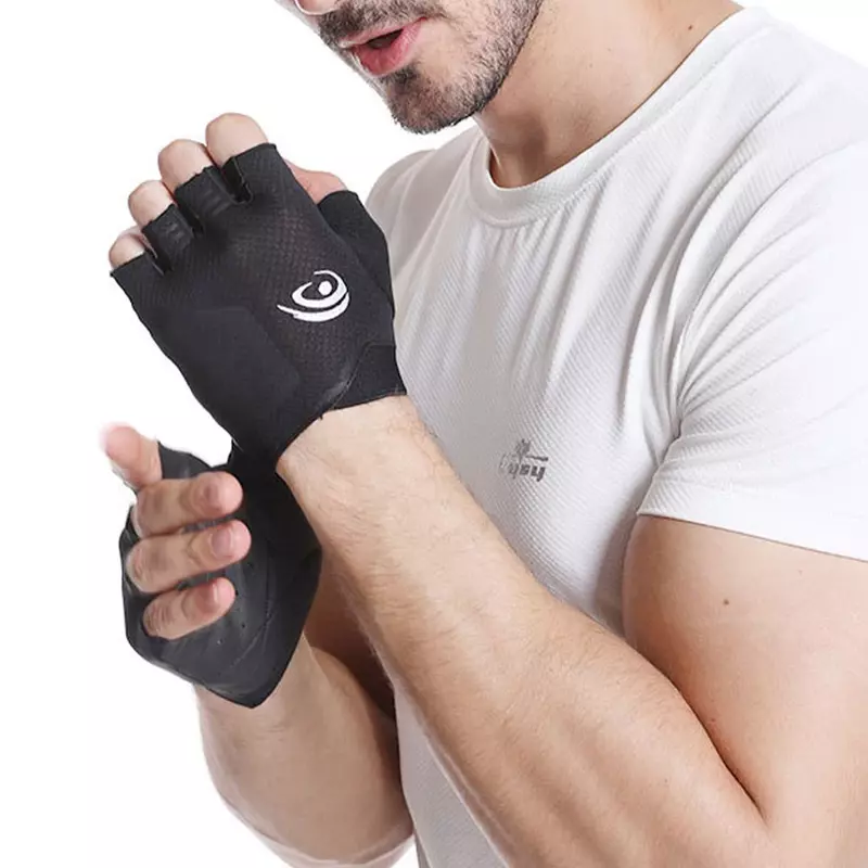 Легкие Дышащие Перчатки для фитнеса 1 пара, утолщенные Нескользящие перчатки-кокон для подтягивания и езды на пальцах