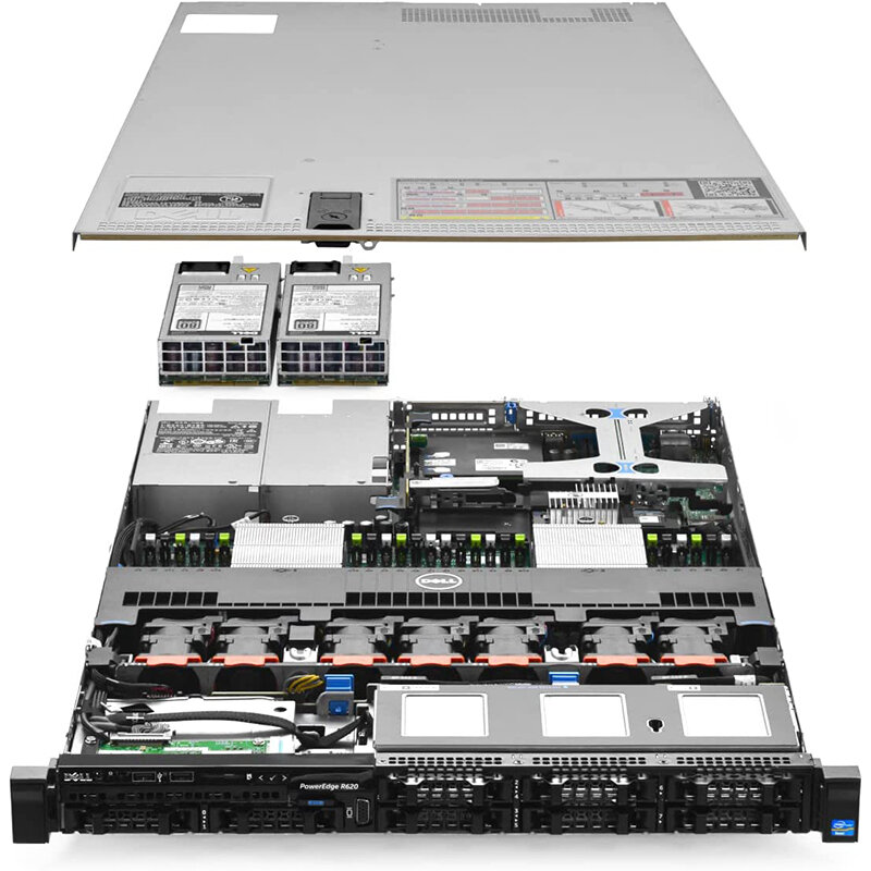 Cremalheira do servidor PowerEdge-R7525 2U, AMD, EPYC 7252, 8C, 64GB RAM, 480GB SATA, SSD, 2TB, 7.2K, SAS, HDD, servidor de impressão