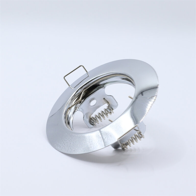 Аксессуары для светильника светодиодный, светильник MR16 GU10, металлическая безрежущая круглая рамка для корпуса