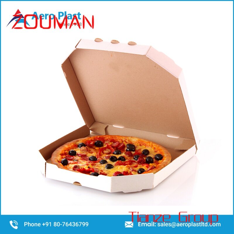 Custom , Hexagon shaped Paper Pizza Box Disposable Kraft Paper Hexagon Pizza Box Paper Pizza Box For Sale