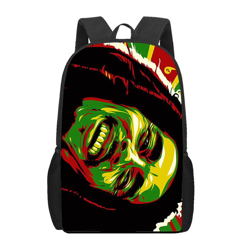 Bob Marley Men Backpack Kids Boys Backpacks School Bags for Teenage Daily Bagpack Book Bag Packs Bookbag Large Capacity Backpack