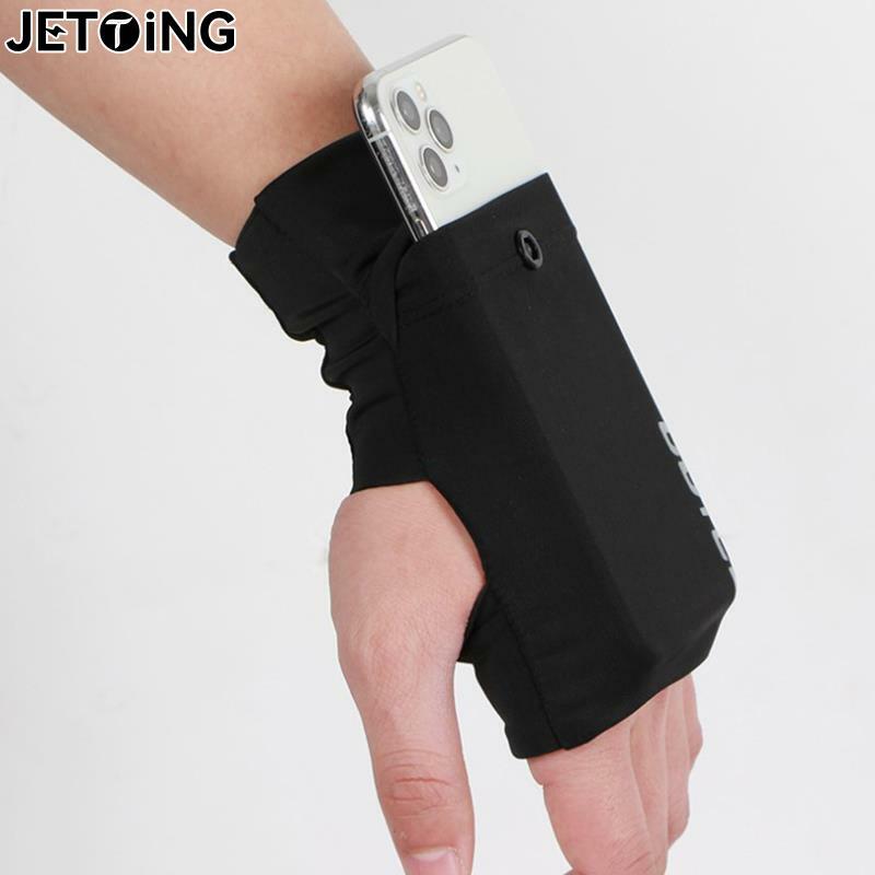 Cycling Wrist Bag Running Armband Cell Phone Case On Hand Outdoor Sports Gym Wallet Hand Storage Bags Pouch Phone Holder 7.5''