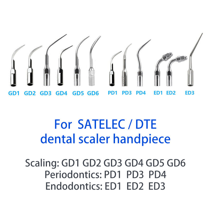 Penyesuaian skala Handpiece Fit pelatuk dan EMS G1 G2 G3 G4 P1 P3 E1 E2 ujung Scaler ultrasonik gigi