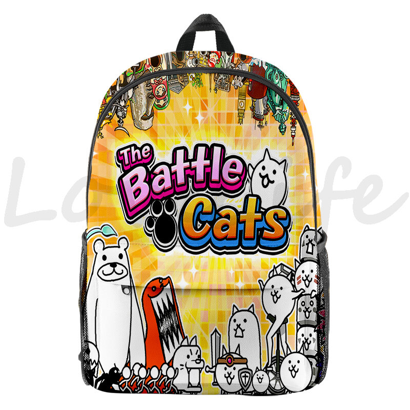 The Battle Cats zaino con stampa 3D per ragazze ragazzi studenti Anime Bookbag zaini per bambini borsa da scuola per adolescenti zaino da viaggio Mochila