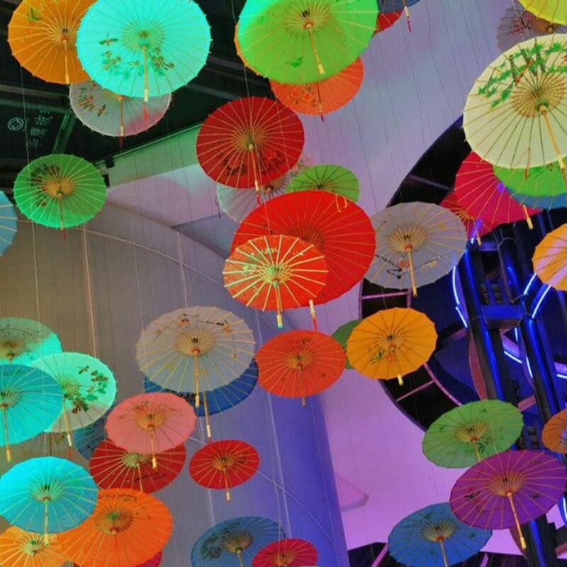 Guarda-chuva de papel oleada estilo antigo chinês, guarda-chuva decorativo infantil, guarda-chuva fotografia, guarda-chuva dança desempenho