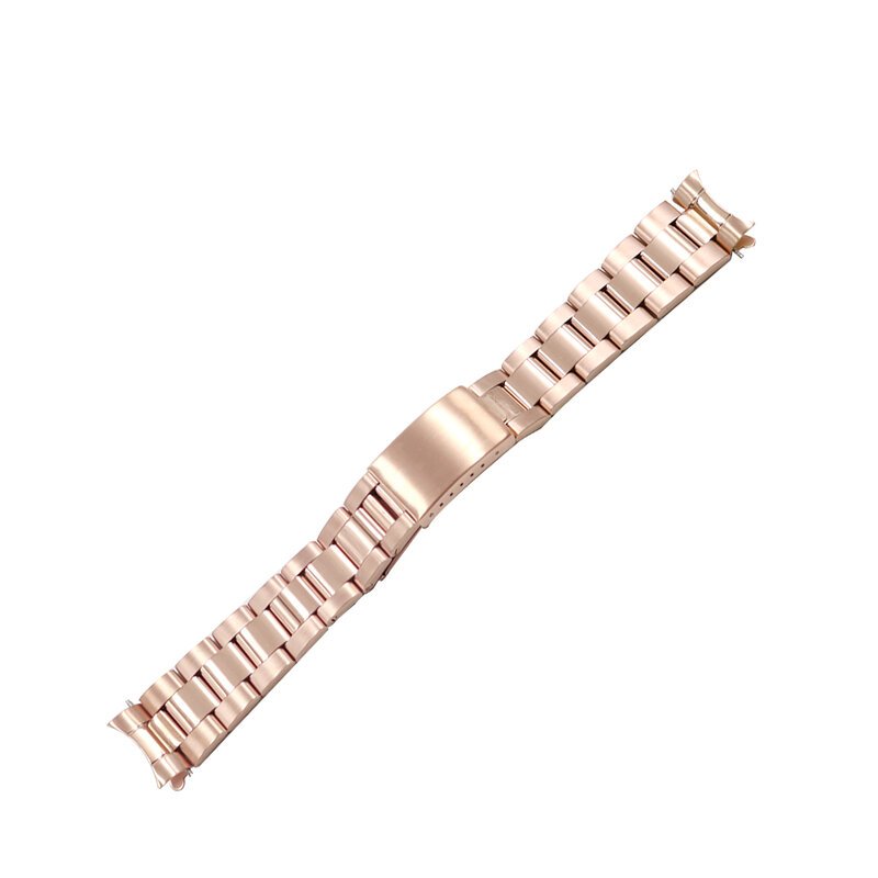 Rolamy-Correa de reloj de acero inoxidable 316L, pulsera de plata y oro rosa, para Dayjust, 19 y 20mm, venta al por mayor