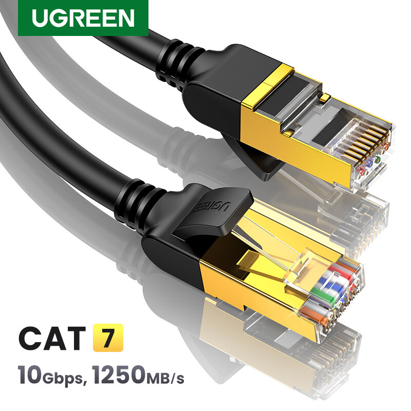 UGREEN-이더넷 케이블, RJ45 Cat7 랜 케이블, UTP RJ 45 네트워크 케이블, Cat6 호환 패치 코드, 모뎀 라우터 케이블