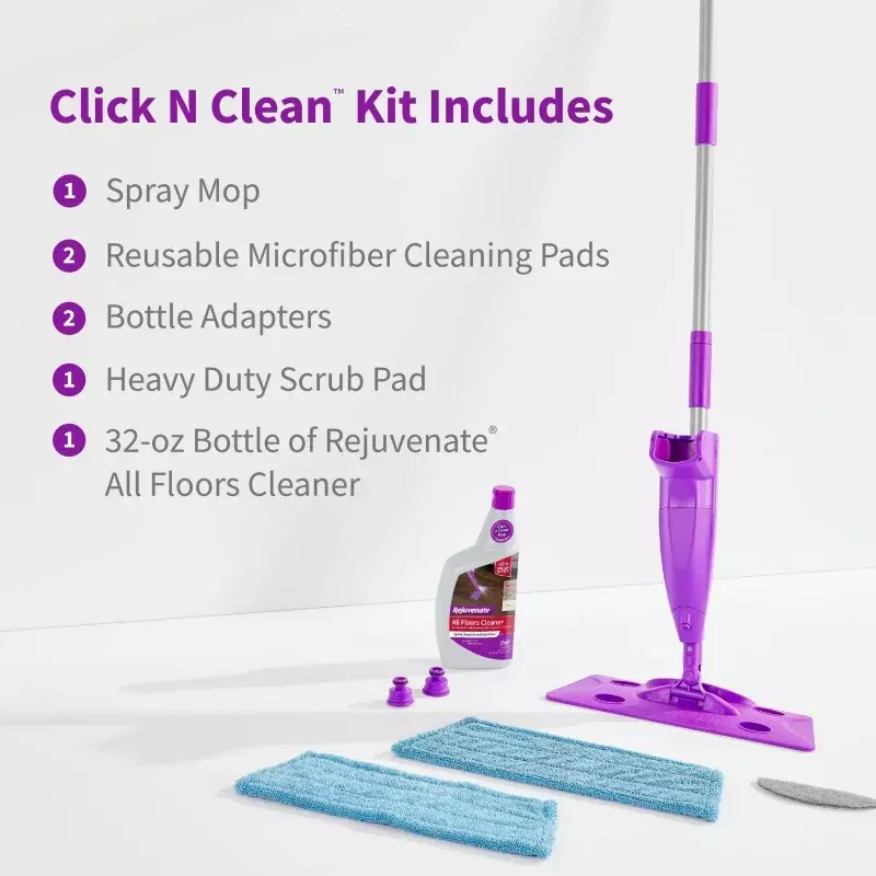 Verjüngen Sie Click n Clean Multi-Surface Spray Mop System, Boden reiniger Mop Kit