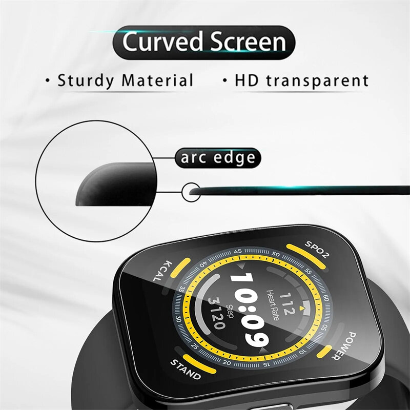 Soft Hydrogel Film for Huami Amazfit Bip 5 Curved HD Explosion Proof Full Screen Protector Not Glass Cover For Amazfit Bip 5