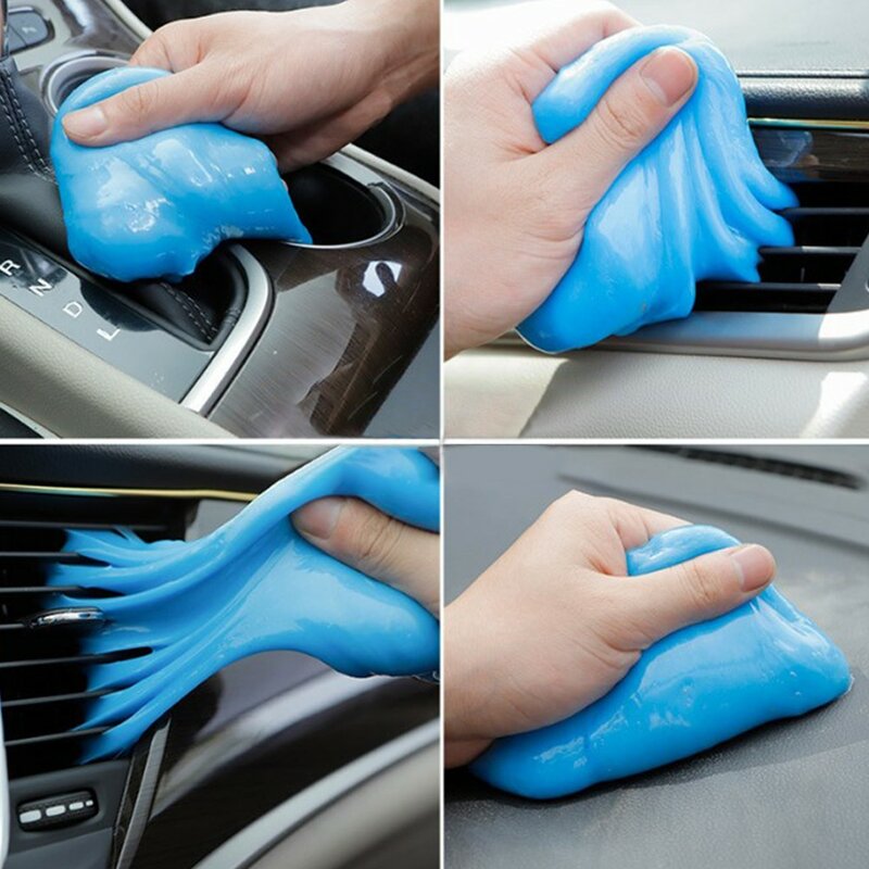Tampone per la pulizia dell'auto casuale colla per la pulizia della polvere Gel raccoglie lo sporco della polvere dallo strumento per la pulizia degli interni dell'auto colla per il lavaggio della melma