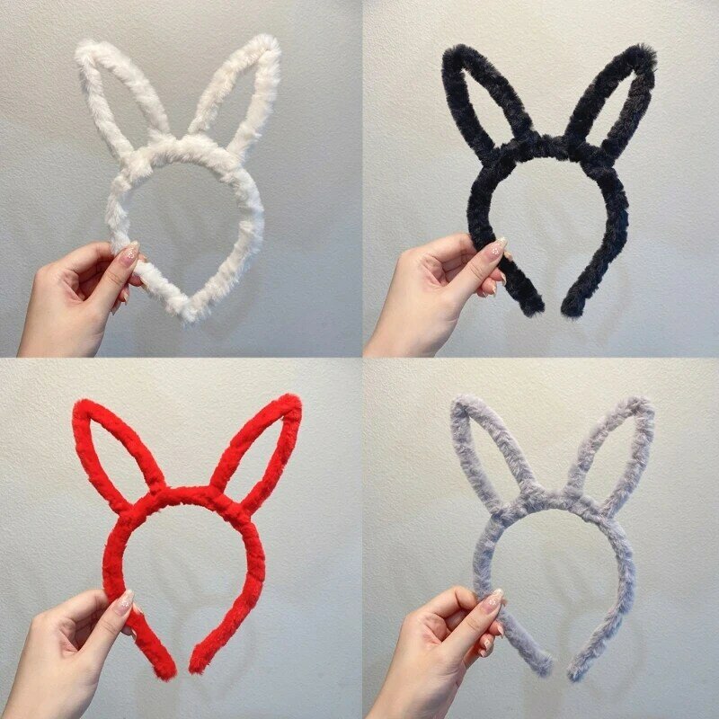 Bunny Ohren Stirnband Plüsch Ostern Kaninchen Ohren Cosplay für Kinder Erwachsene Eine Größe