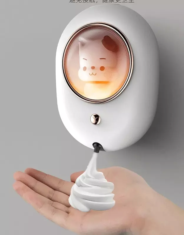 Lavadora de manos automática inteligente con Sensor infrarrojo, dispensador de jabón montado en la pared, USB/110V/220V