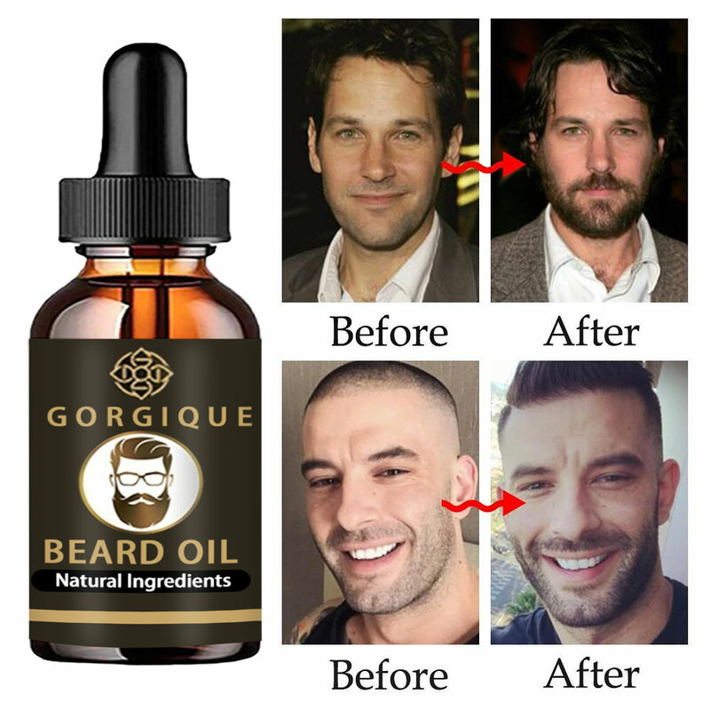 Aceite Natural para el crecimiento de la barba para hombres, hidratante, alisado, herramientas para el crecimiento del cabello, acondicionador de aceite para caballeros, cuidado de la barba