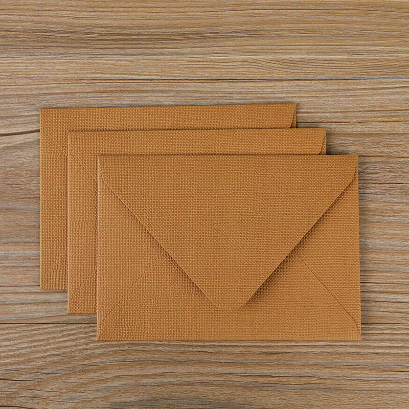 10 Stks/partij Retro Textuur Envelop Voor Huwelijksuitnodigingen Hoogwaardige 16X11Cm Papieren Ansichtkaarten Kleine Zakelijke Benodigdheden Voor Briefpapier