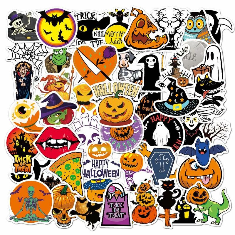 Account a mano Album decorazione Graffiti adesivo decorativo adesivo di cancelleria di Halloween forniture scolastiche adesivi di Halloween