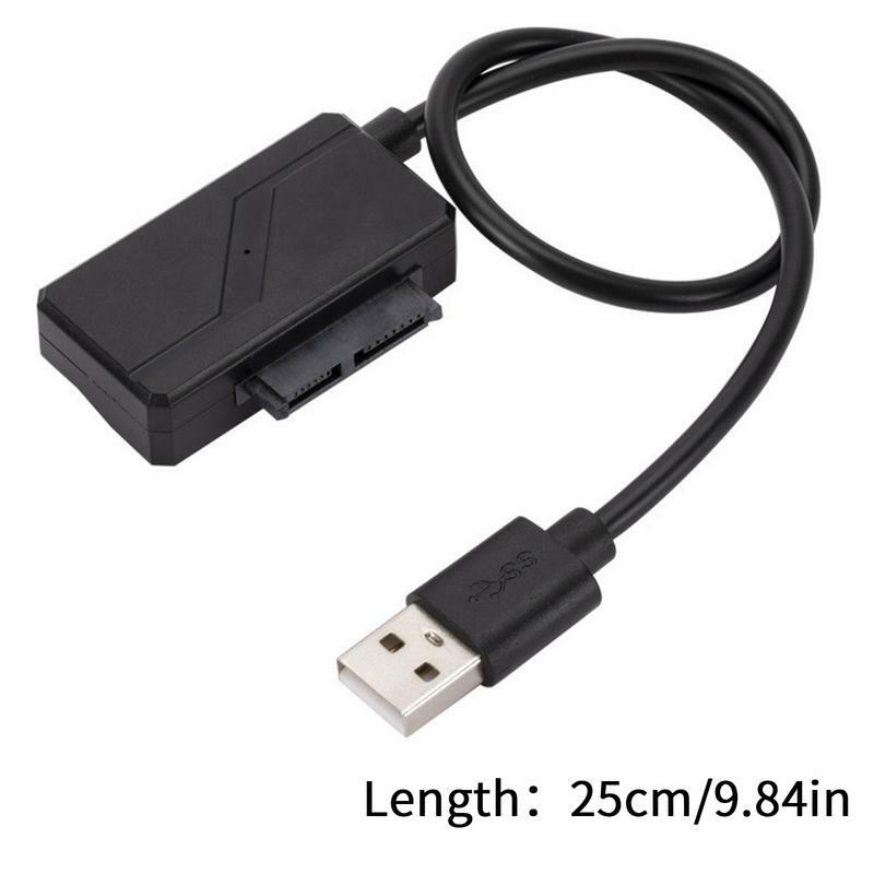 สายแปลงสายเคเบิลอะแดปเตอร์ไดรฟ์ออปติคัลพร้อมสายป้องกัน USB2.0แปลงข้อมูลออฟไลน์สำหรับโน้ตบุ๊ค6p7p