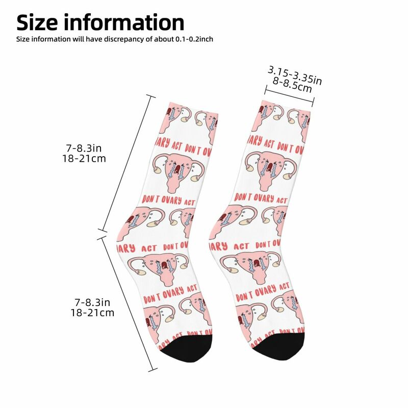 Don't Ovary Act-calcetines largos absorbentes de sudor para hombre y mujer, medias Harajuku, accesorios para todas las estaciones, regalo de cumpleaños