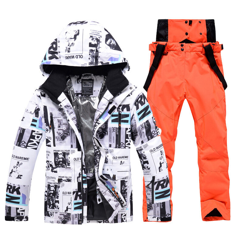 -30 ℃ Herren-und Damen-Ski anzug (Jacken hose) wind dichter und wasserdichter Ski anzug, der die Winterski-Sport bekleidung warm hält