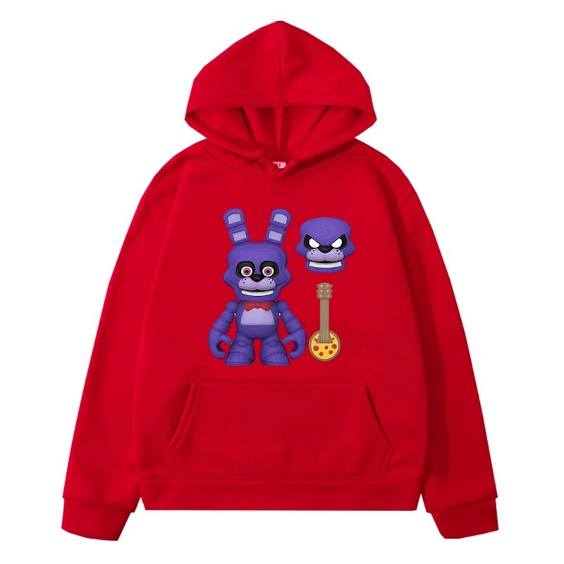 Sweats à capuche Kawaii Game Bear Rabbit pour enfants, sweat-shirt Smile, veste FNAF, sweat à capuche Anime, pull Y2K, vêtements pour enfants, cadeau pour filles