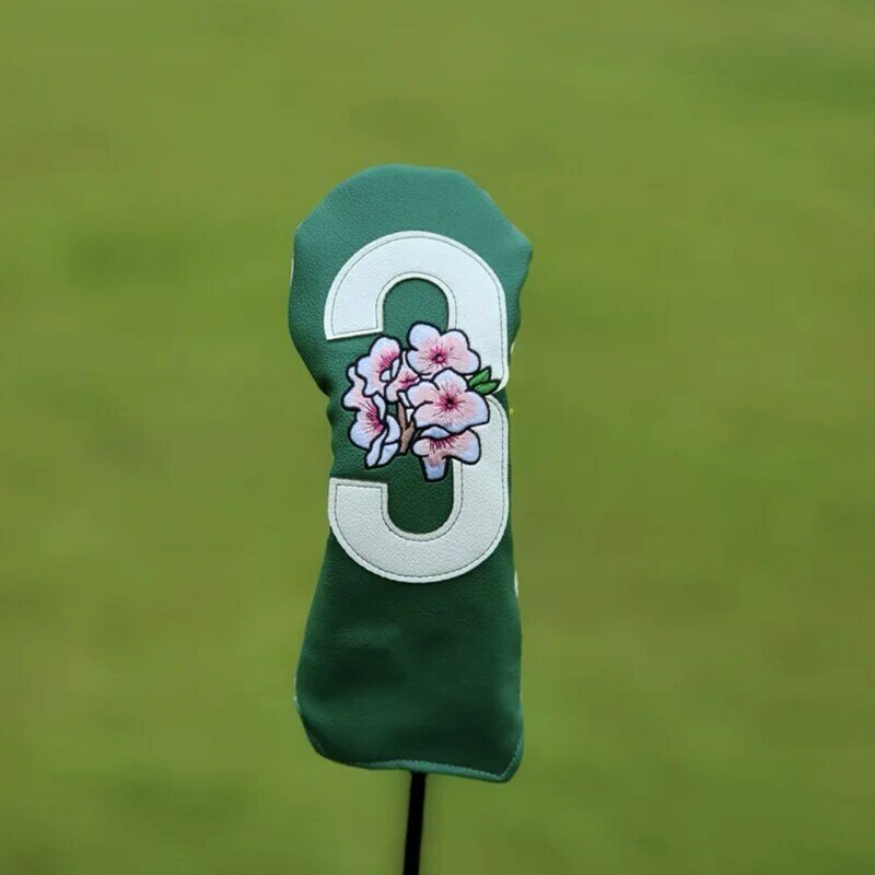 Bordado Número Golf Club, Madeira Cabeça Cobre Motorista, Fairway Woods Capa, PU de couro, Golf Putter, #1, #3, #5