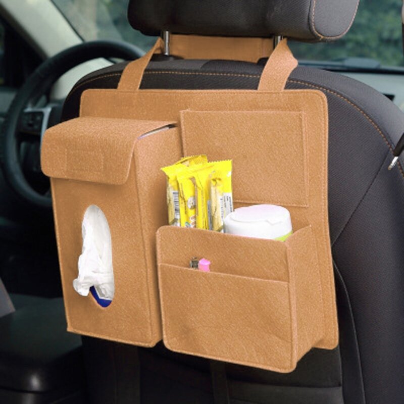 Авто спинка для сиденья, сумка для хранения, органайзер, подвесная сумка, бумажное полотенце, фетровый мешок для хранения для
