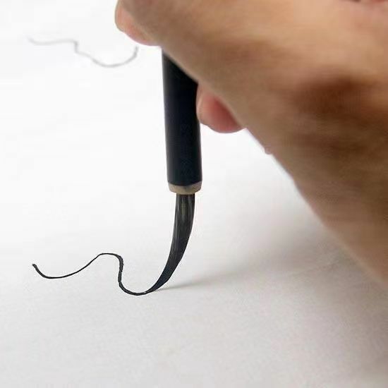6 pz/lotto calligrafia cinese pennello testa di rame gancio linea pennello Fine penna Weasel Mouse baffi pietra tasso pennello per capelli