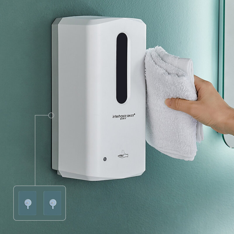 Induction Foam Hand Washer Sanitizer Machine Wall-mounted Punch-free Bathroom Intelligent Automatic Sensor Foamer Soap Box