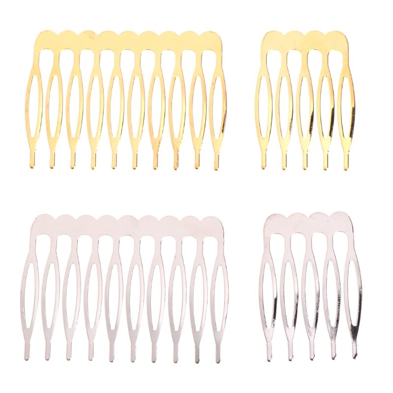 Forcine per capelli con pettine in metallo da 5/10 denti per risultati creazione gioielli da sposa