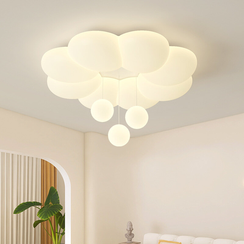 AiPaiTe nowoczesna stylizacja pączka okrągłe Led żyrandol podsufitowy do pokoju dziecięcego sypialnia dekoracja gabinetu oprawa oświetleniowa