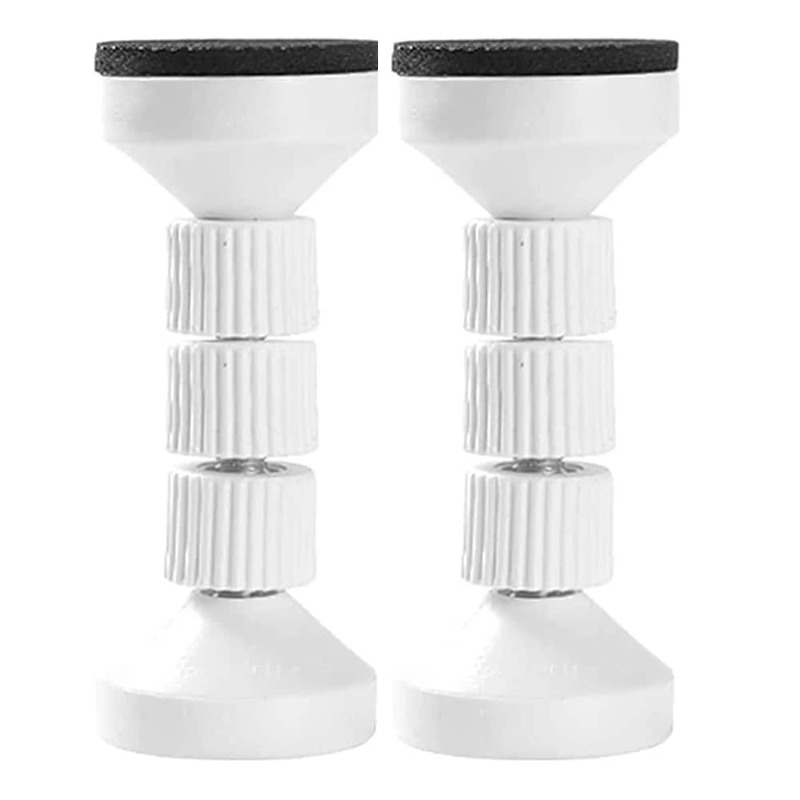 Adjustable Threaded Bed Frame Anti-Shake Tool for Bed,Headboard Stoppers,Prevent Loosening Anti-Shake Fixer(2Pcs White )