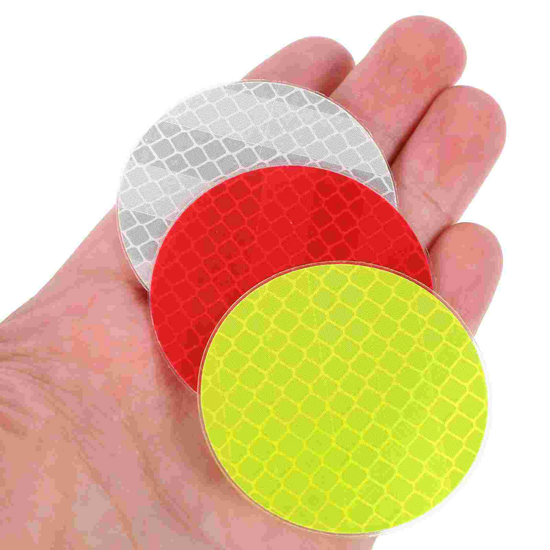 30 Pcs Reflective Stickers Dot Tape Car Round High Visibility Trailer Pvc for Outdoor Motorcycle